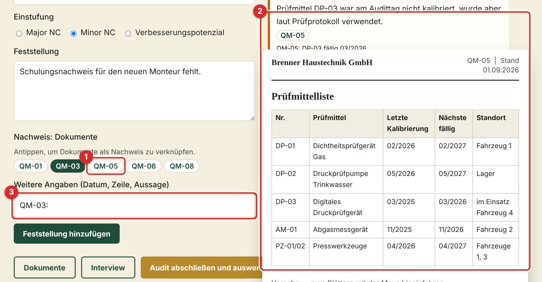 Dokumentvorschau beim Überfahren mit der Maus
