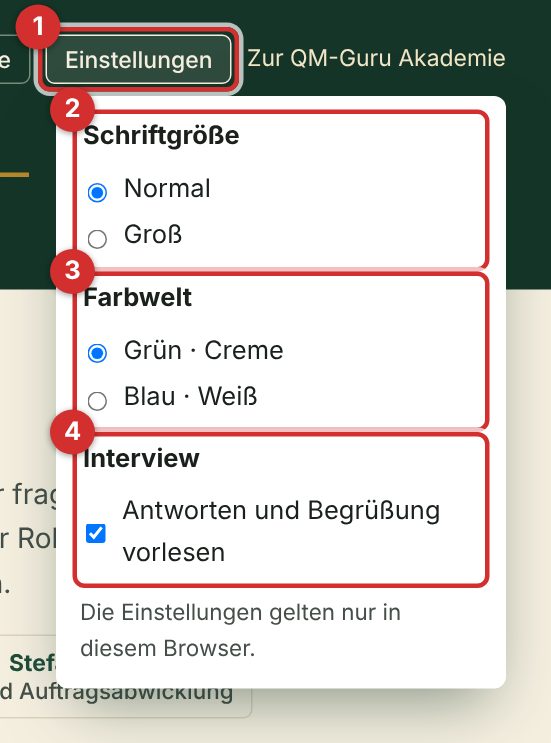Einstellungen